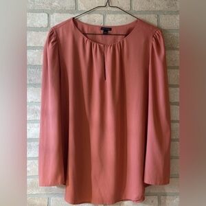 Ann Taylor Women's Blouse in Warm Terra Cota